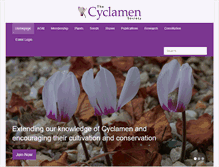 Tablet Screenshot of cyclamen.org